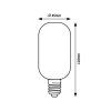 136782 1 led zarovka filament jantar t45 4w e27