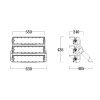 Philips LED-Stadionbeleuchtung 750W 6