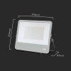 138252 4 cerny led reflektor 200w 135lm w premium s 1m kabelem