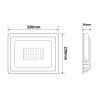138354 3 cerny led reflektor 150w economy