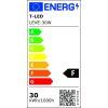 138345 cerny led reflektor 30w economy