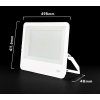 139395 4 bily led reflektor 300w 135lm w premium s 1m kabelem