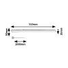 139488 8 cerne led svitidlo pod kuchynskou linku bareg 31cm 4w cct s vypinacem