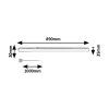 139479 5 bile led svitidlo pod kuchynskou linku bareg 89cm 12w cct s vypinacem