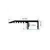 133146 schodistovy profil pro led pasky sch1 cerny