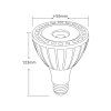 LED-Lampe PAR30 20W E27 230V dimmbar (Lichtfarbe Warmweiß)
