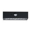 128880 4 cerne led nastenne solarni svitidlo s pohybovym cidlem 3w ip65