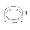 66876 bily prisazeny led panel kulaty 120mm 6w
