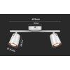 68070 1 bile stropni led svitidlo 10w