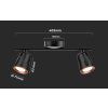 68073 1 cerne stropni led svitidlo 10w