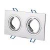 Doppelrahmen aus gebürstetem Aluminium