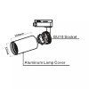 124591 3 schwarze Blattlampe 3f für LED-Lampe GU10