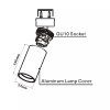 125026 1 schwarzer LED-Scheinwerfer