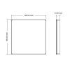 129162 5 dimled bezdratovy nastenny ovladac slim cct 4 kanalovy