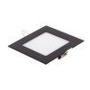 129171 5 cerny vestavny led panel hranaty 120 x 120mm 6w 24v cct
