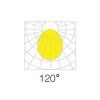 129471 11 bile listove led svitidlo 150cm 42 61w 120 3f