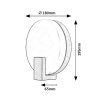 134106 5 cerne fasadni led svitidlo cyprus 10w ip44