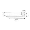 134115 2 antracitove fasadni led svitidlo trogir 6 5w ip44
