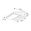 134169 6 cerne fasadni led svitidlo senica 13w ip65