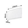 134202 3 antracitove fasadni led svitidlo nesna 12w ip54
