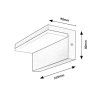 134253 4 cerne fasadni led svitidlo zaragoza 10w ip54