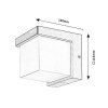 134259 4 cerne fasadni led svitidlo andelle 10w ip54