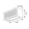 134274 6 cerne fasadni led svitidlo lublin ii 10w ip54