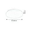 136032 4 bile stropni led svitidlo rob kulate 290mm 20w