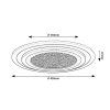 136014 10 cerno chromove stropni led svitidlo taneli2 kulate 450mm 56w s do