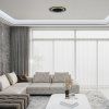136014 9 cerno chromove stropni led svitidlo taneli2 kulate 450mm 56w s do