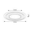 136011 10 chromove stropni led svitidlo taneli2 kulate 450mm 56w s do