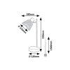 139452 7 seda stolni lampa farelia pro zarovku e14