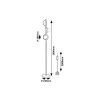 139467 6 cerna stojaci lampa jules pro zarovku 3x g9