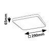 139527 7 cerne stropni led svitidlo alenzo hranate 290x290mm 24w ip44 cct