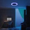 139515 12 bile stropni led svitidlo s ventilatorem dalfon2 485mm 48w rgb cct s do