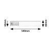139509 5 bile led svitidlo pod kuchynskou linku bath 2e 50cm 10w