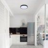 139554 6 cerne stropni led svitidlo alenzo kulate 355mm 24w ip44 cct