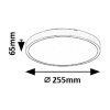 139548 7 cerne stropni led svitidlo alenzo kulate 255mm 12w ip44 cct