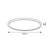 139734 2 hnede stropni led svitidlo lautrec 400mm 24w ip44 cct
