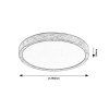 139731 6 stropni led svitidlo maurec s dekorem dreva 290mm 18w ip44 cct