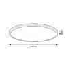 139740 2 stropni led svitidlo lautrec s dekorem dreva 400mm 24w ip44 cct
