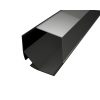 Corner 5 schwarz mit transparenter Abdeckung