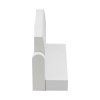 132514 3 bile fasadni led svitidlo naklopne 17w ip65