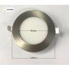 6W verchromt, rund geschnitten, fertig