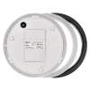 Weiße/schwarze LED-Decken-/Wandleuchte mit Bewegungsmelder, 14 W, Schutzart IP54 (Lichtfarbe: Warmweiß)