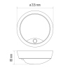 Weiße/schwarze LED-Decken-/Wandleuchte mit Bewegungsmelder, 14 W, Schutzart IP54 (Lichtfarbe: Warmweiß)