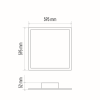 115059 7 cct LED-Panel 600x600mm mit Fernbedienung