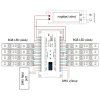 132416 4 dmx dekoder na din listu pro led pasky 24 kanalovy