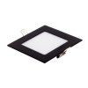 132500 1 cerny vestavny led panel hranaty 120 x 120mm 9w 24v rgb cct
