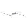 136095 1 stribrne stropni led svitidlo negan 1140mm 24w